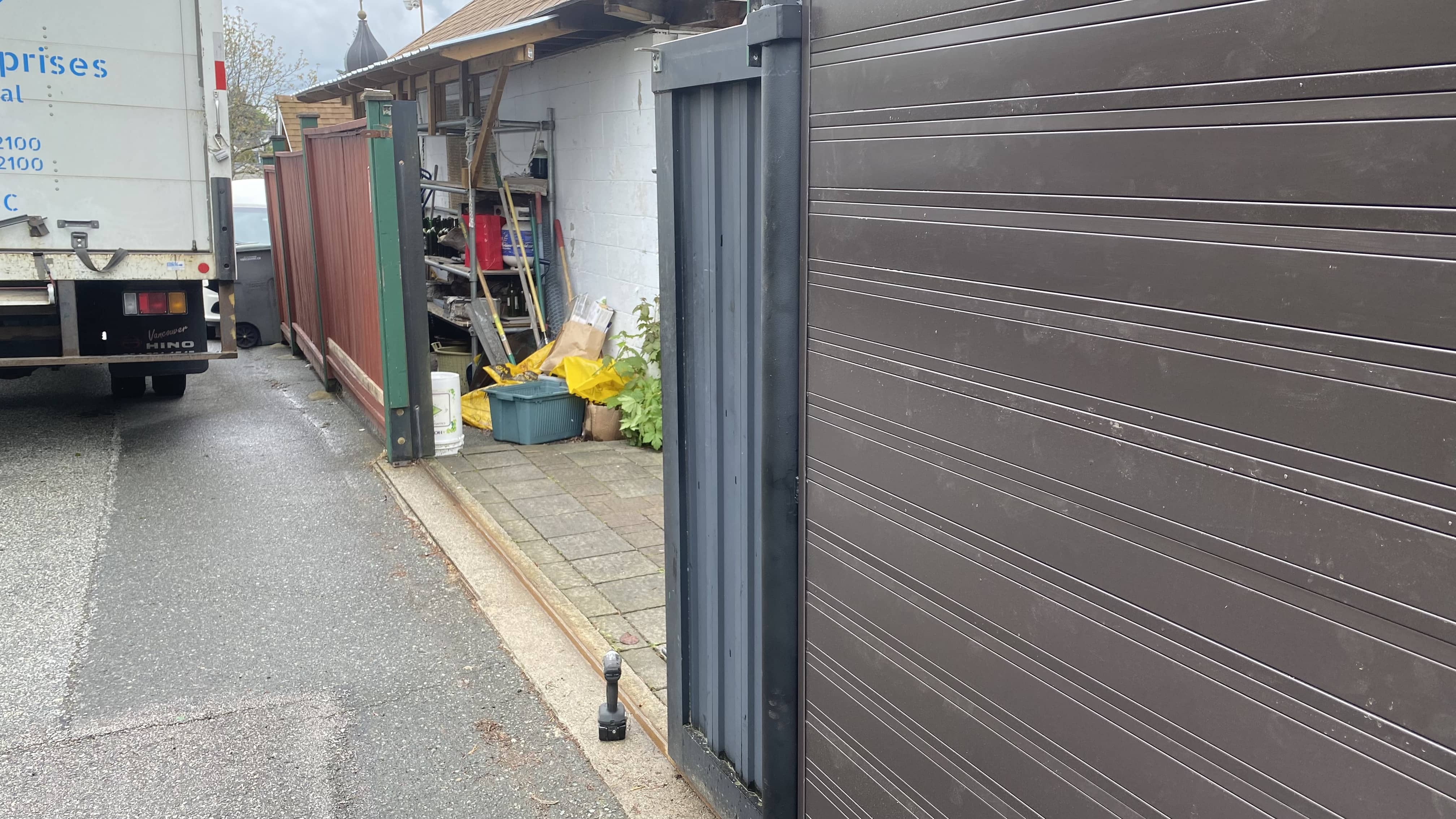 metal panels installation and design of fence for Church in Vancouver