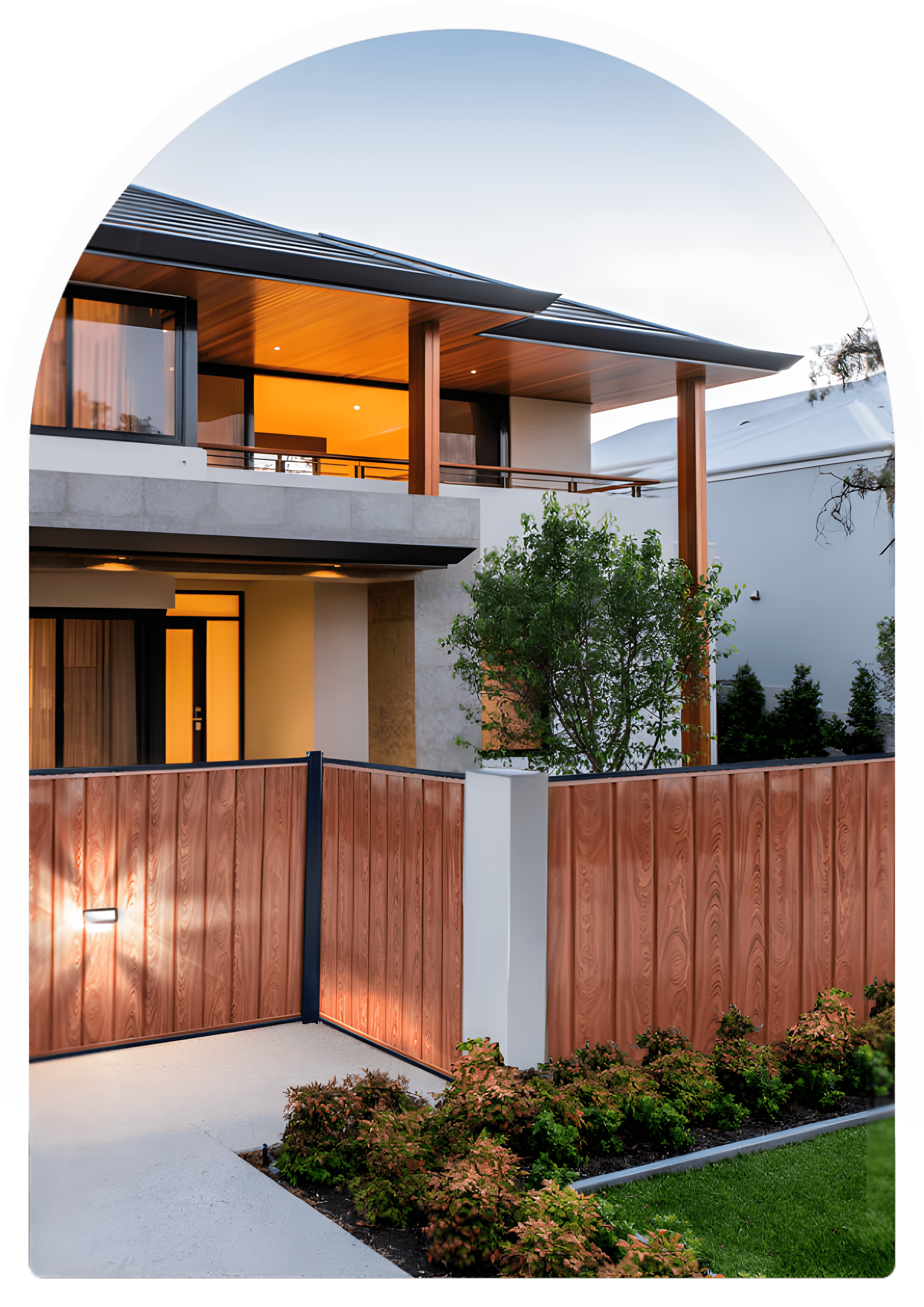 Custom metal fence and exterior work by MEK